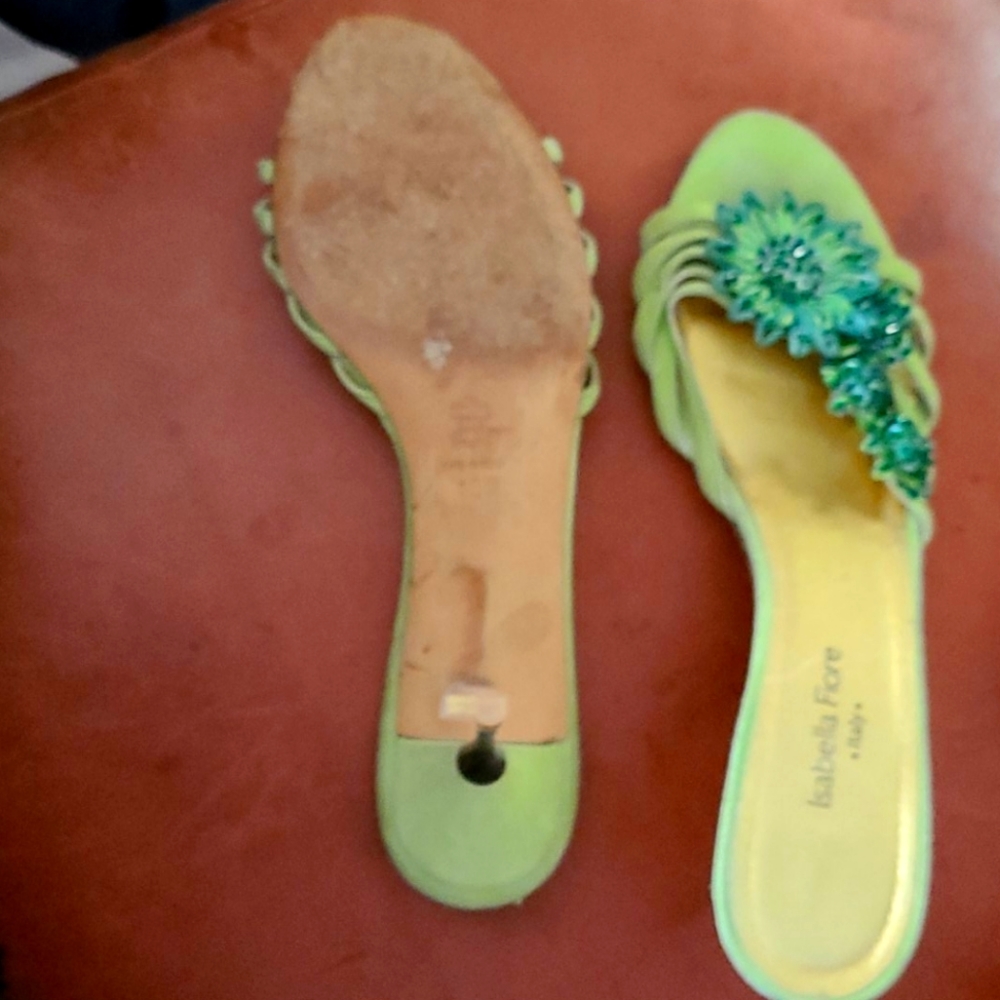 Women's shoes green  from Italy